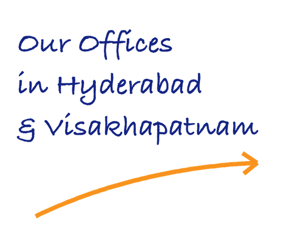 Our offices in Hyderabad and Visakhapatnam