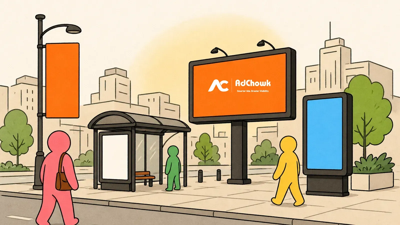 3D anamorphic screens — Digital Outdoor Advertising (DOOH)