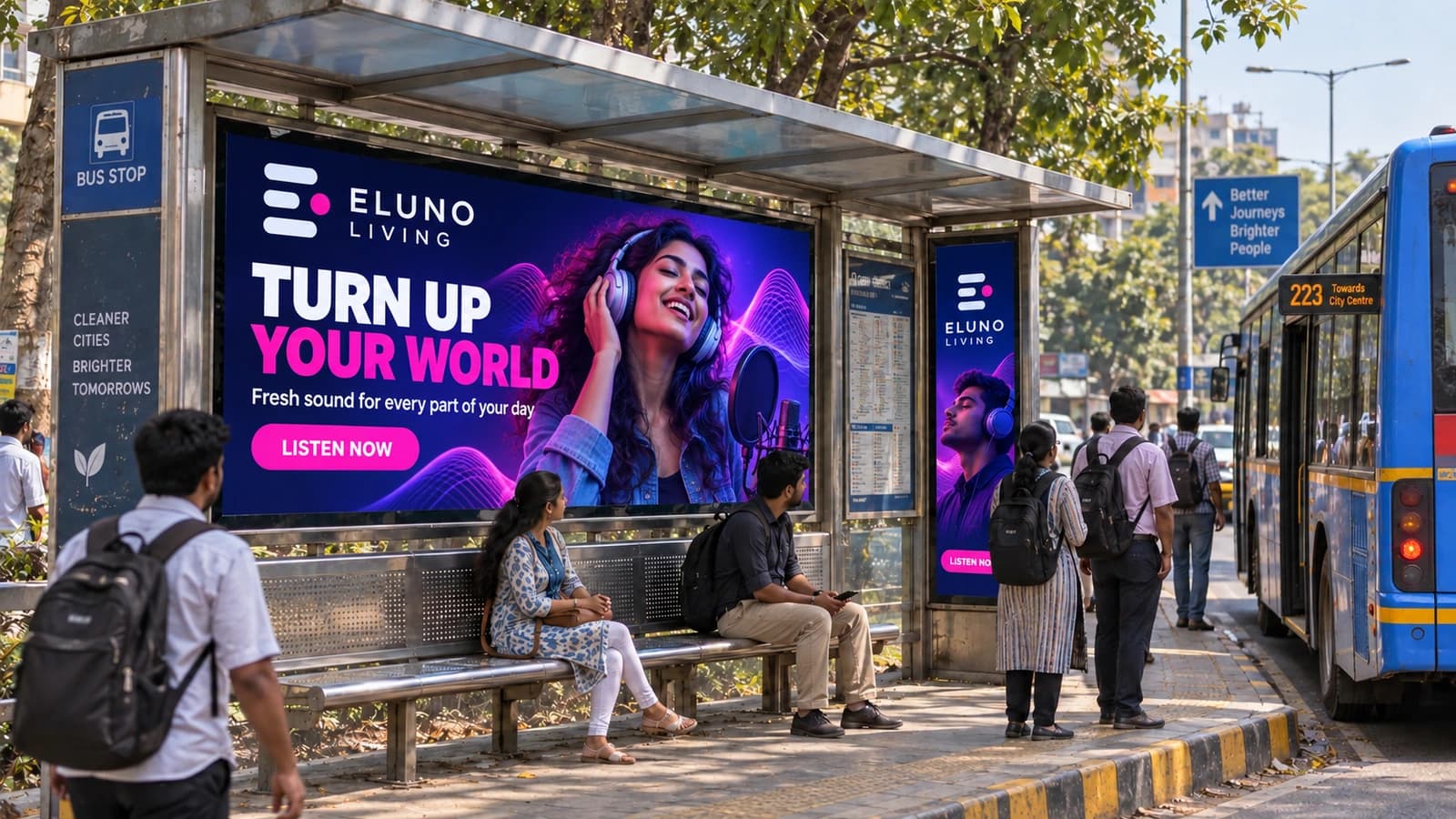 Model Bus Shelter — Gachbowli, Hyderabad Central University 2nd Gate. Opp, Towards Lingampally